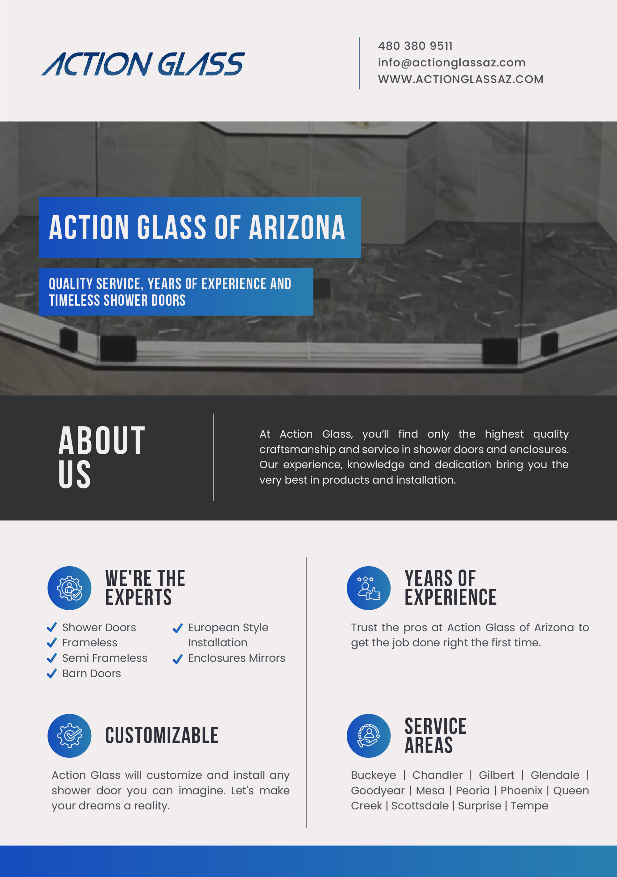 Action Glass Shower Doors of Arizona